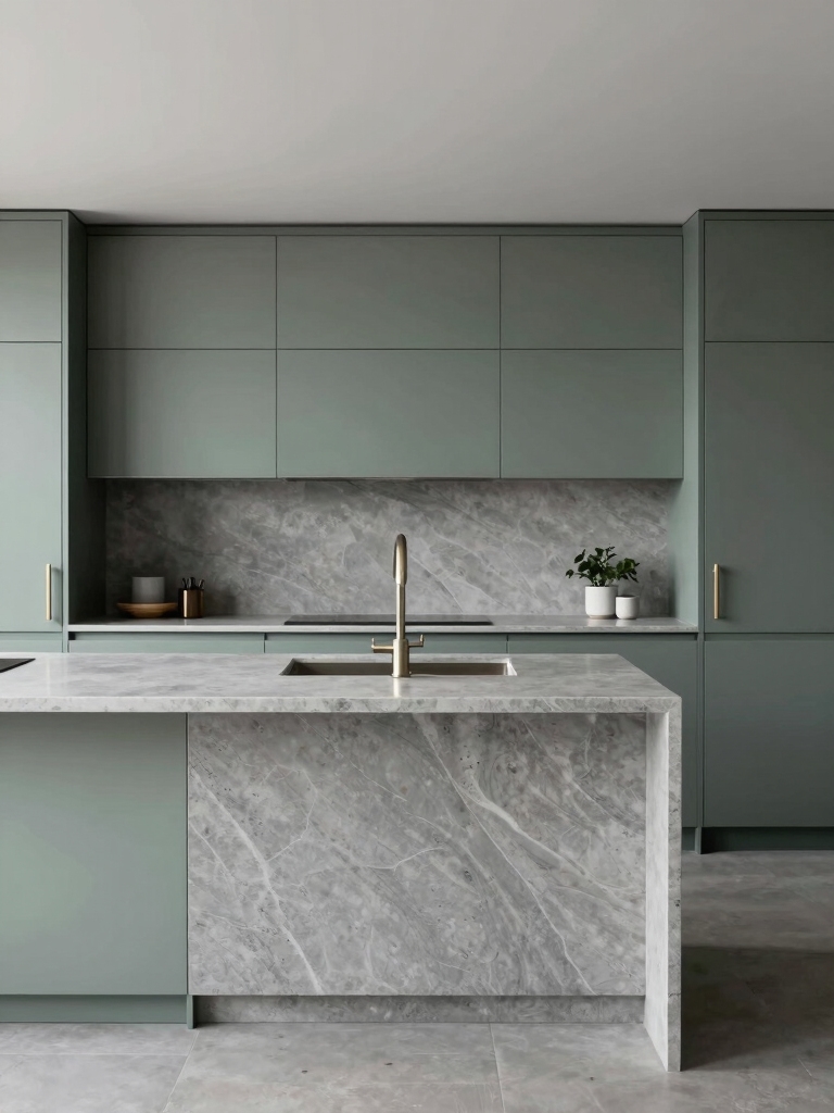 elegant grey and green