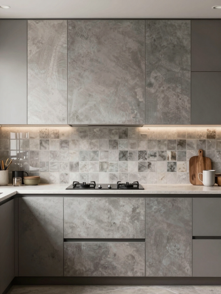 elegant grey kitchen designs