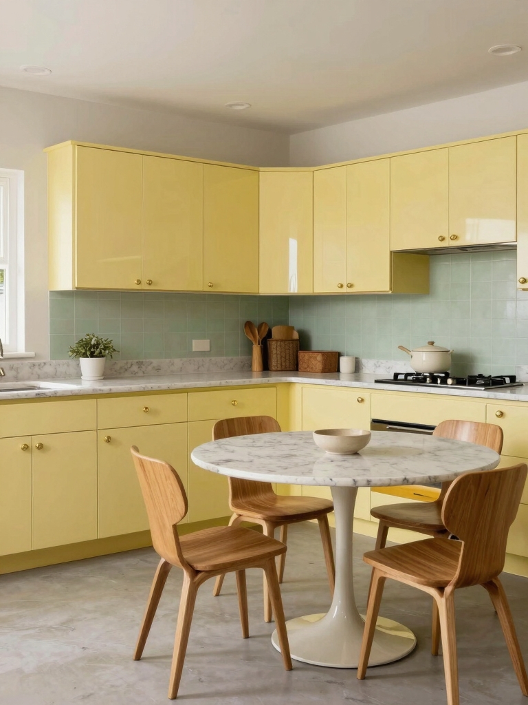 elegant open dining layout
