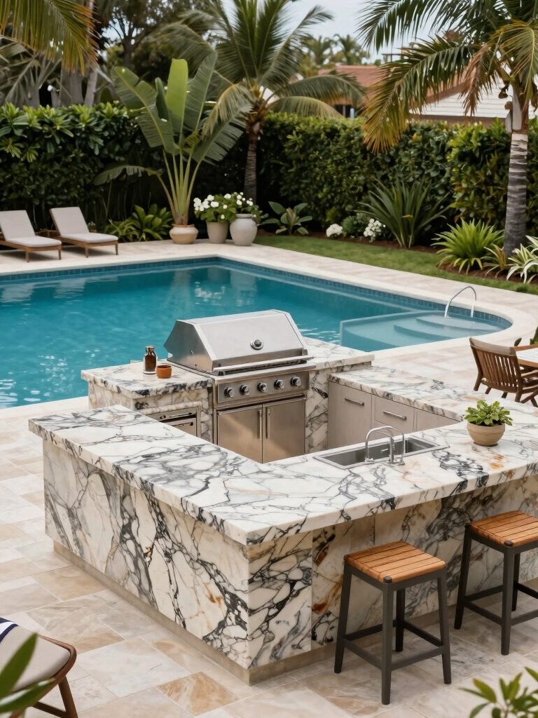 elegant outdoor cooking spaces