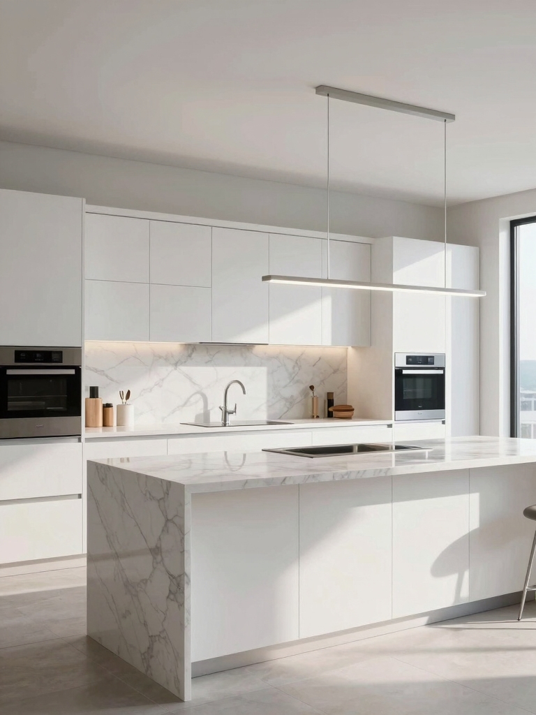 elegant white kitchen designs
