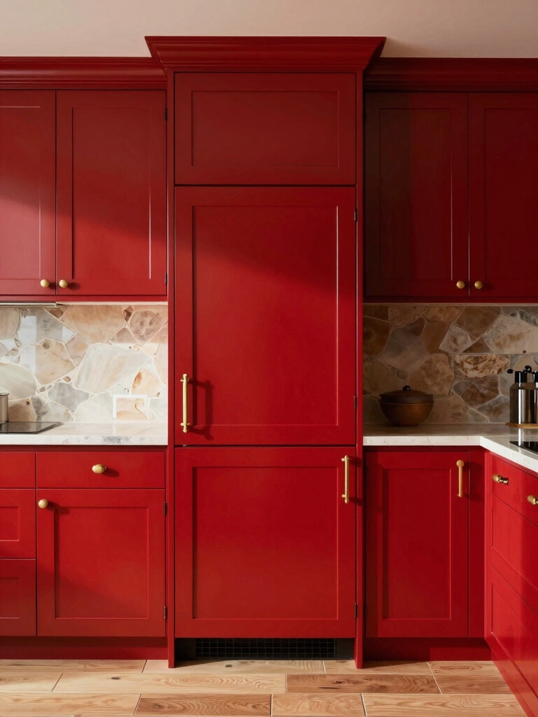 elevate red cabinet styles