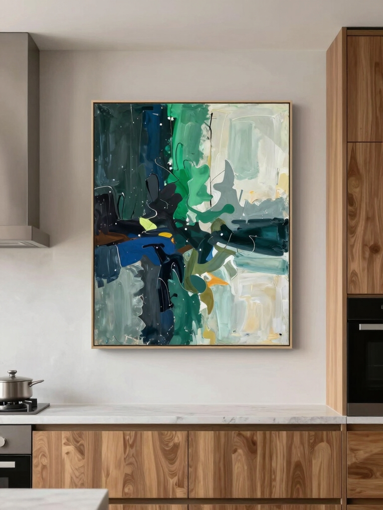 energizing abstract kitchen decor