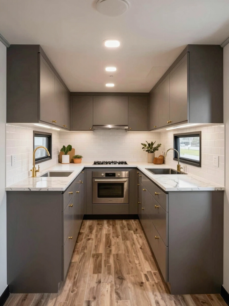 enhancing narrow spaces visually