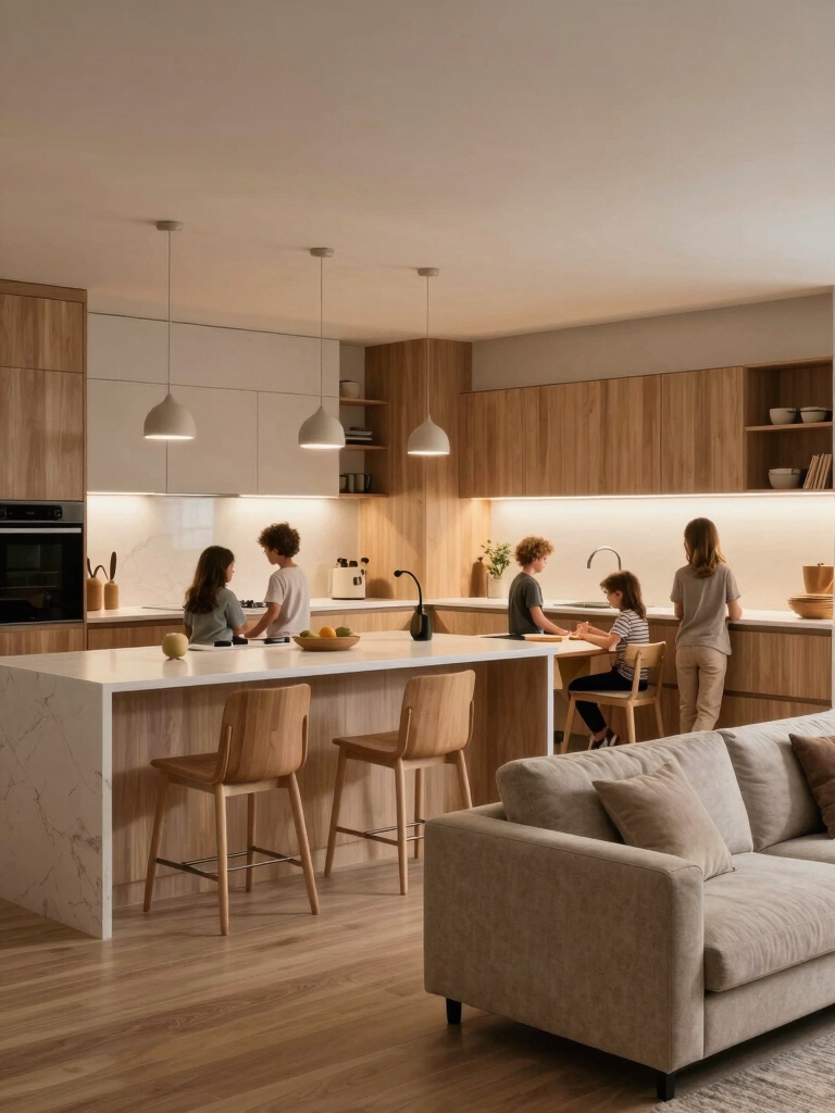 family friendly open kitchens