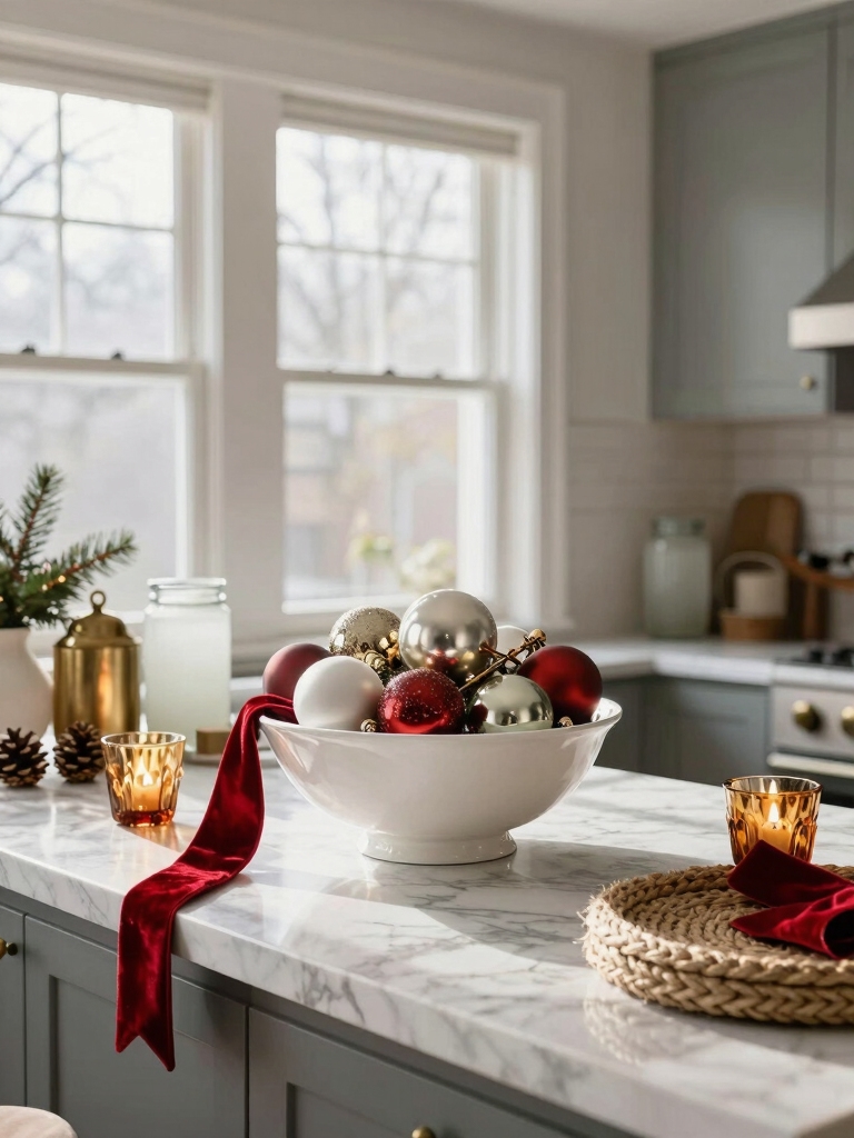 festive holiday kitchen decor