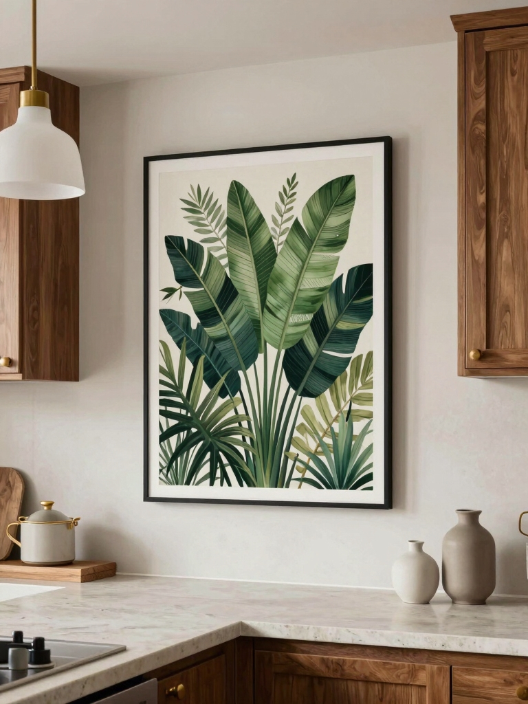 fresh calming kitchen decor