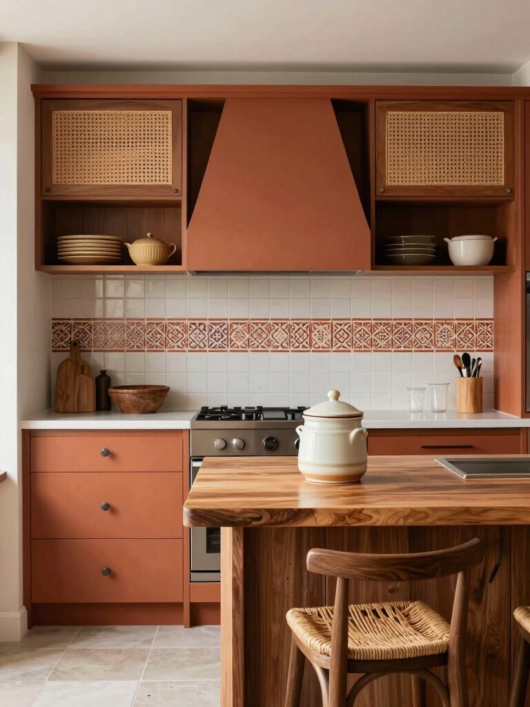 functional global inspired cabinetry