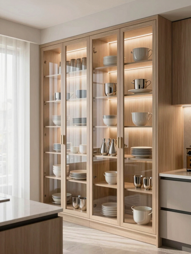 glass cabinets enhance display