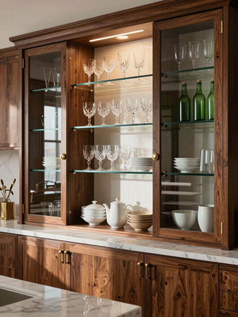 glass cabinets enhance transparency