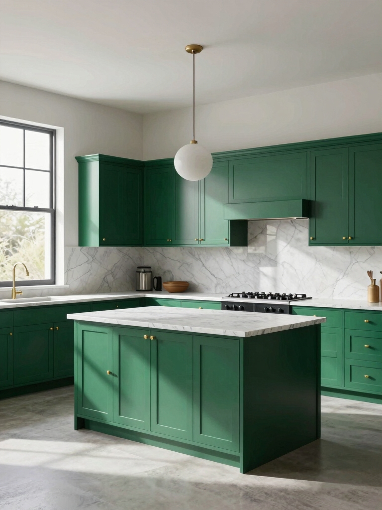 green kitchen cabinet inspiration