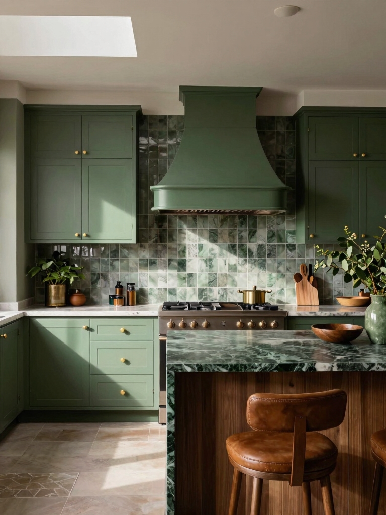 green kitchen design inspiration