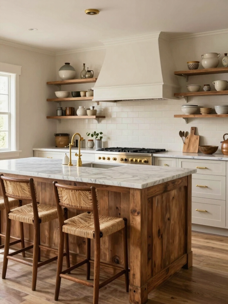 grounded warm kitchen design