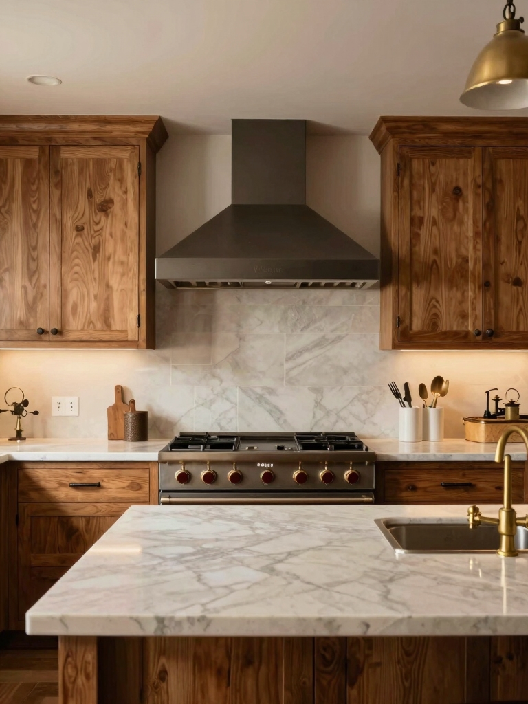 handcrafted rustic chef s kitchen