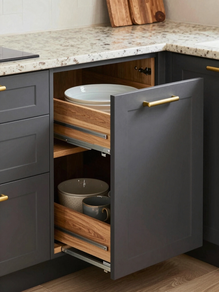 hidden pull out pantry solutions
