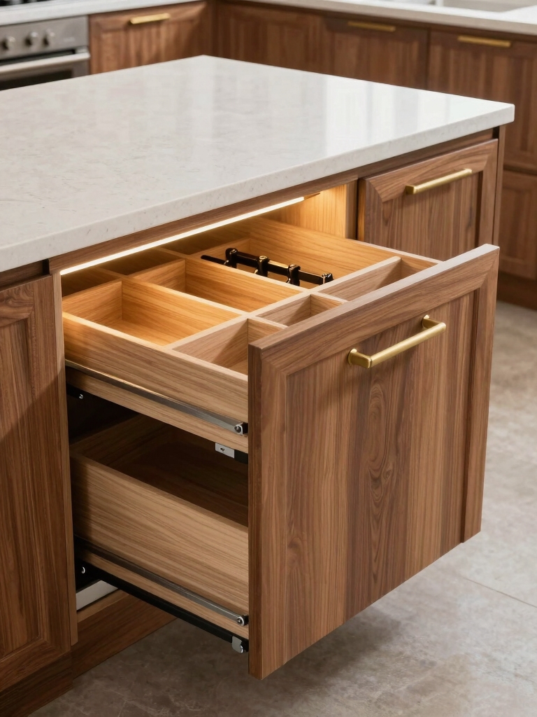 hidden pullout storage solutions