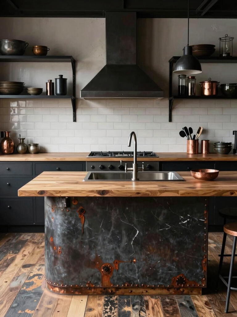 industrial elegance with warmth