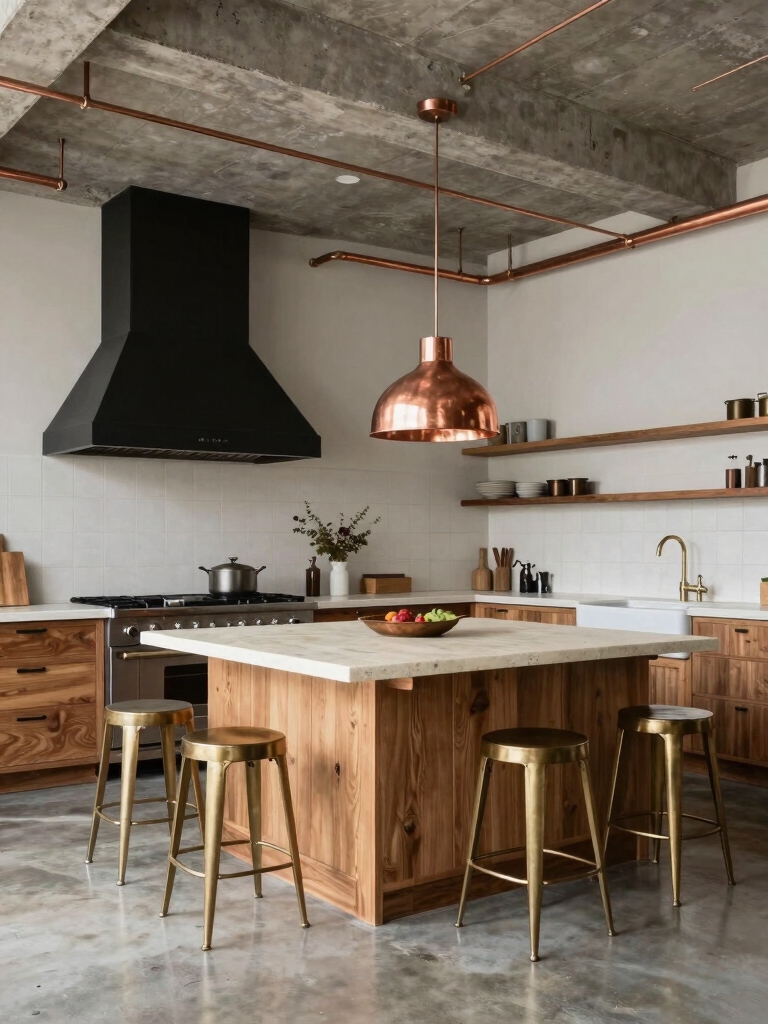 industrial farmhouse kitchen designs