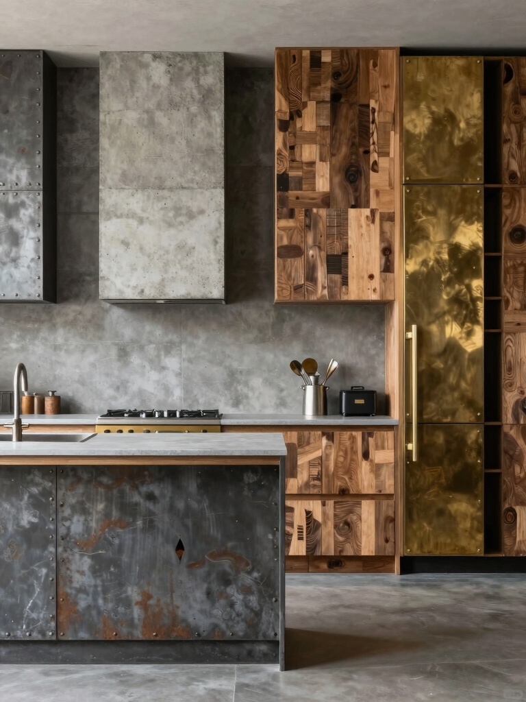 industrial texture and warmth