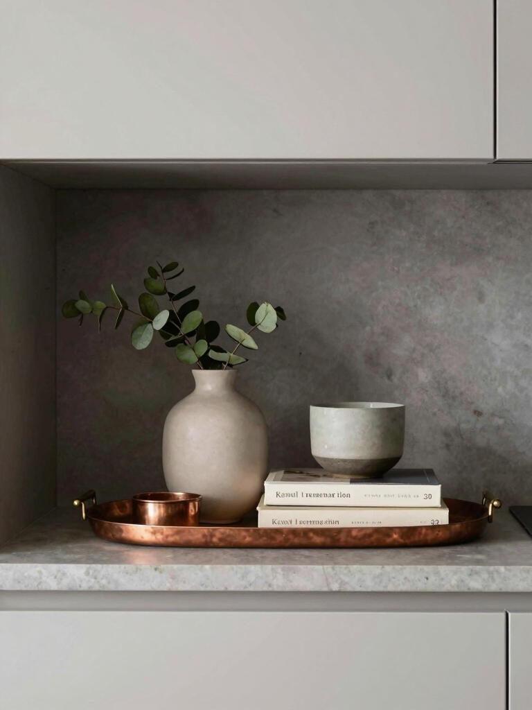 intentional kitchen cabinet decor