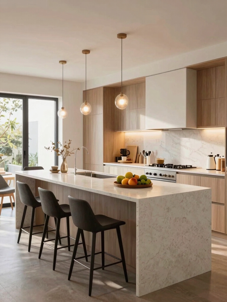 inviting social breakfast space