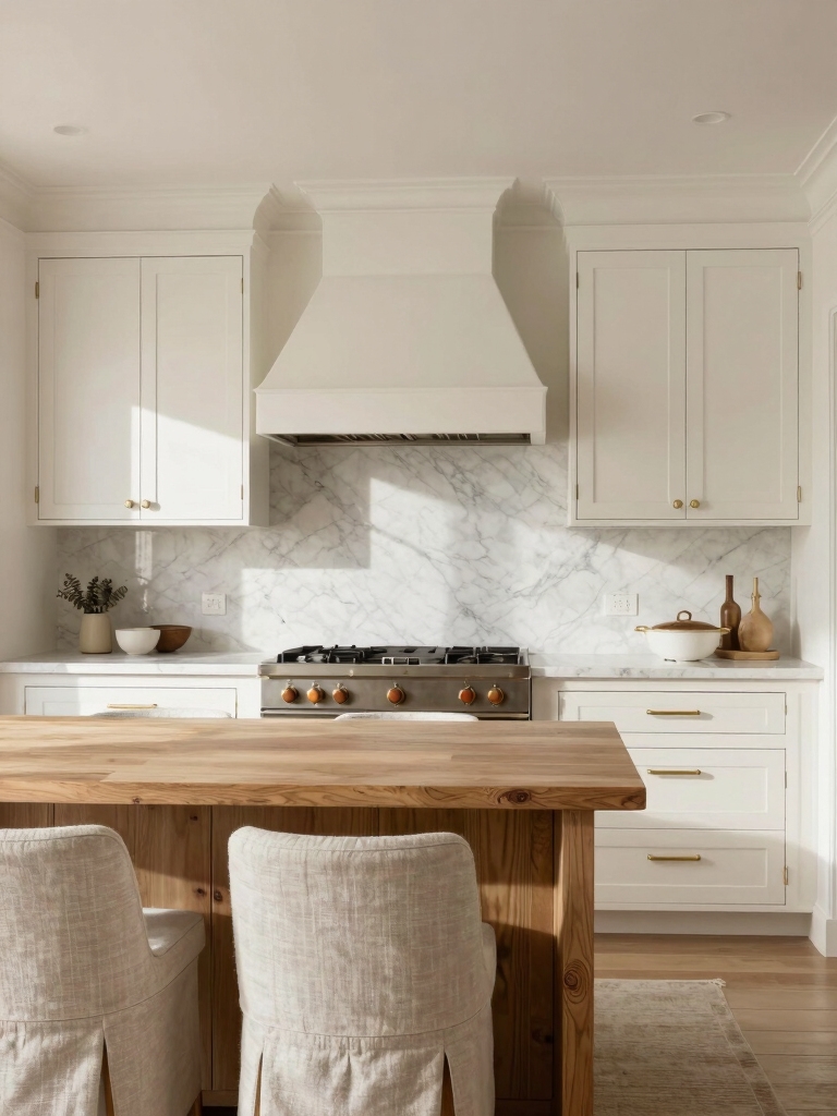 inviting warm white kitchens