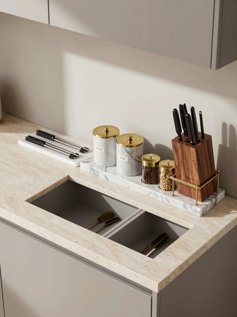 kitchen utensil organization tips