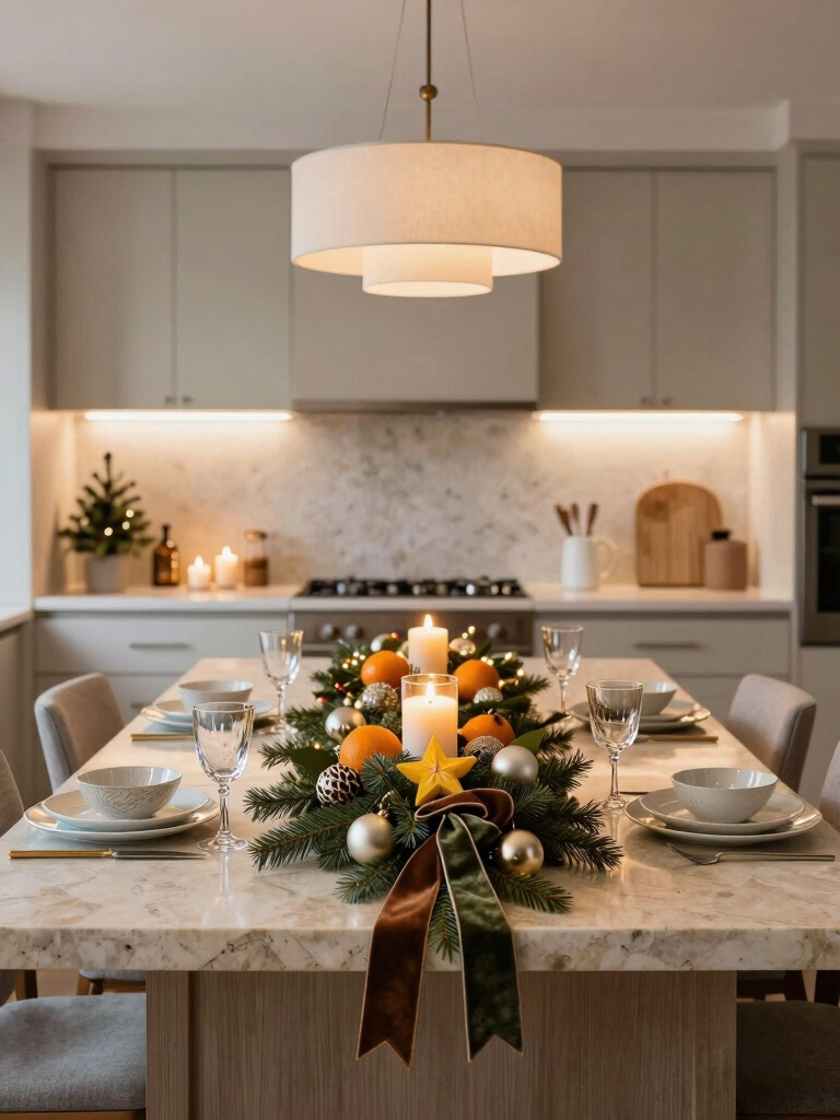 layered cozy holiday lighting