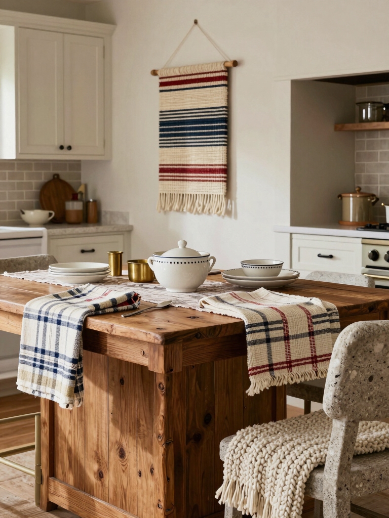 layered warmth with textiles