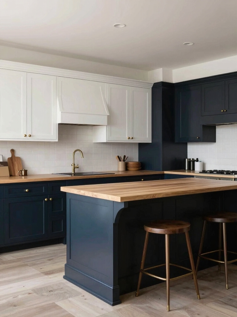 light and dark cabinet balance