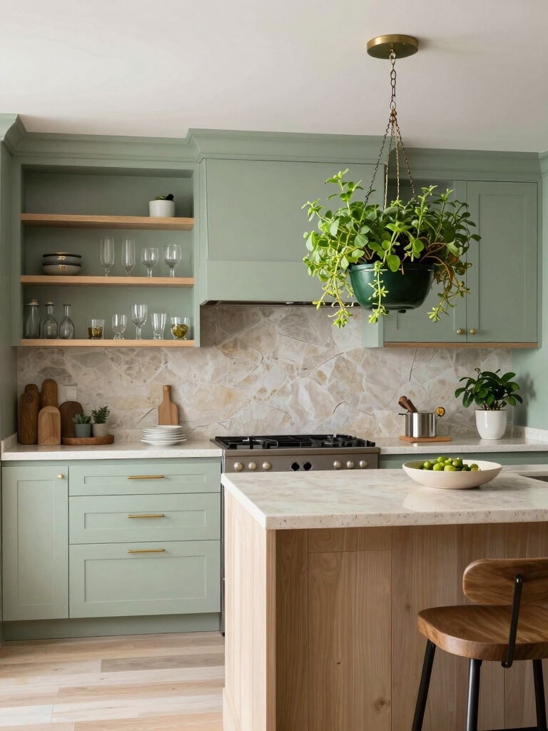 light calm uncluttered kitchen