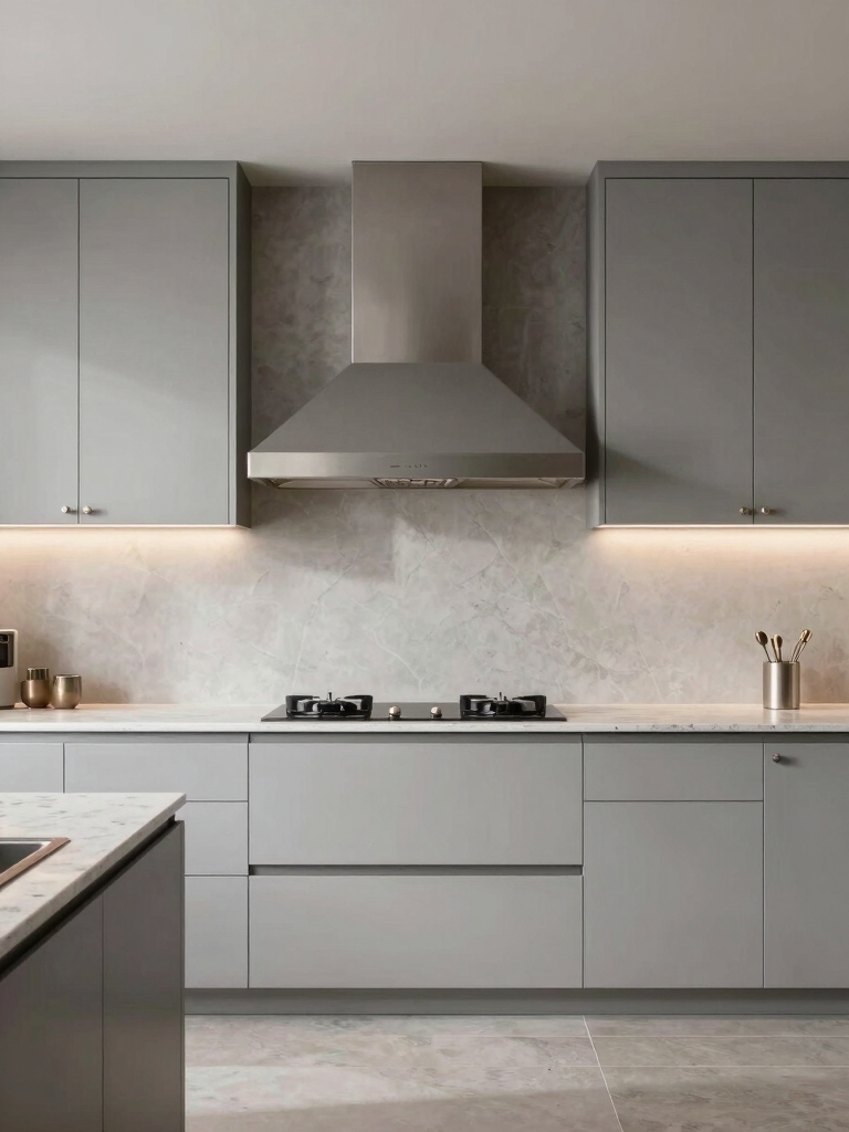 light grey kitchen cabinets