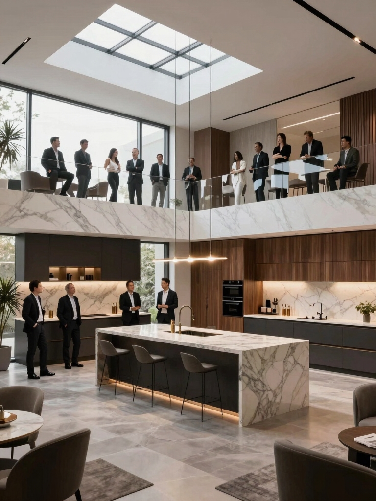 luxury kitchen gathering spaces