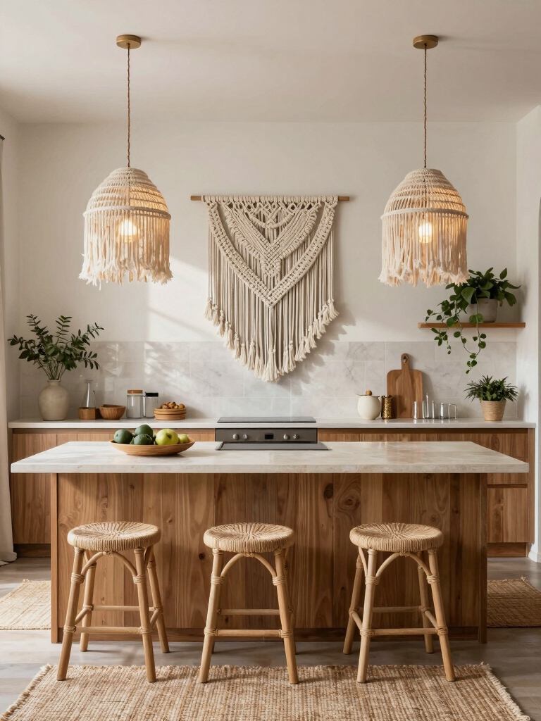 macram softens kitchen decor