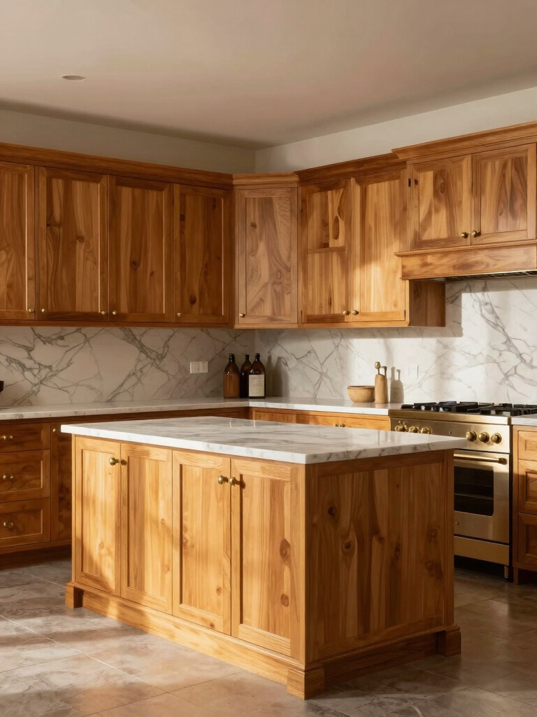 maple finishes enhance kitchen aesthetics