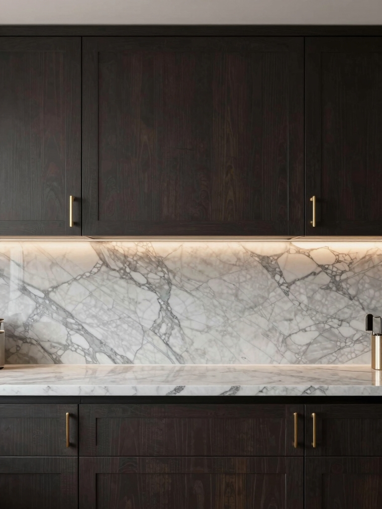 marble contrast enhances sophistication