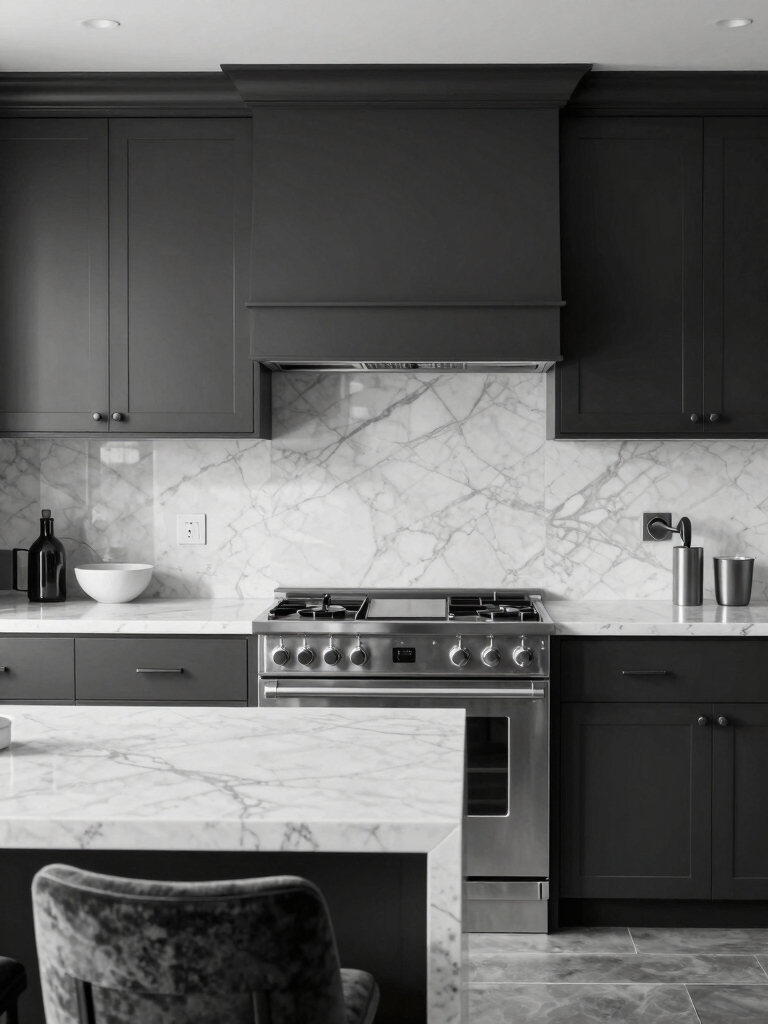 matte cabinets for elegance