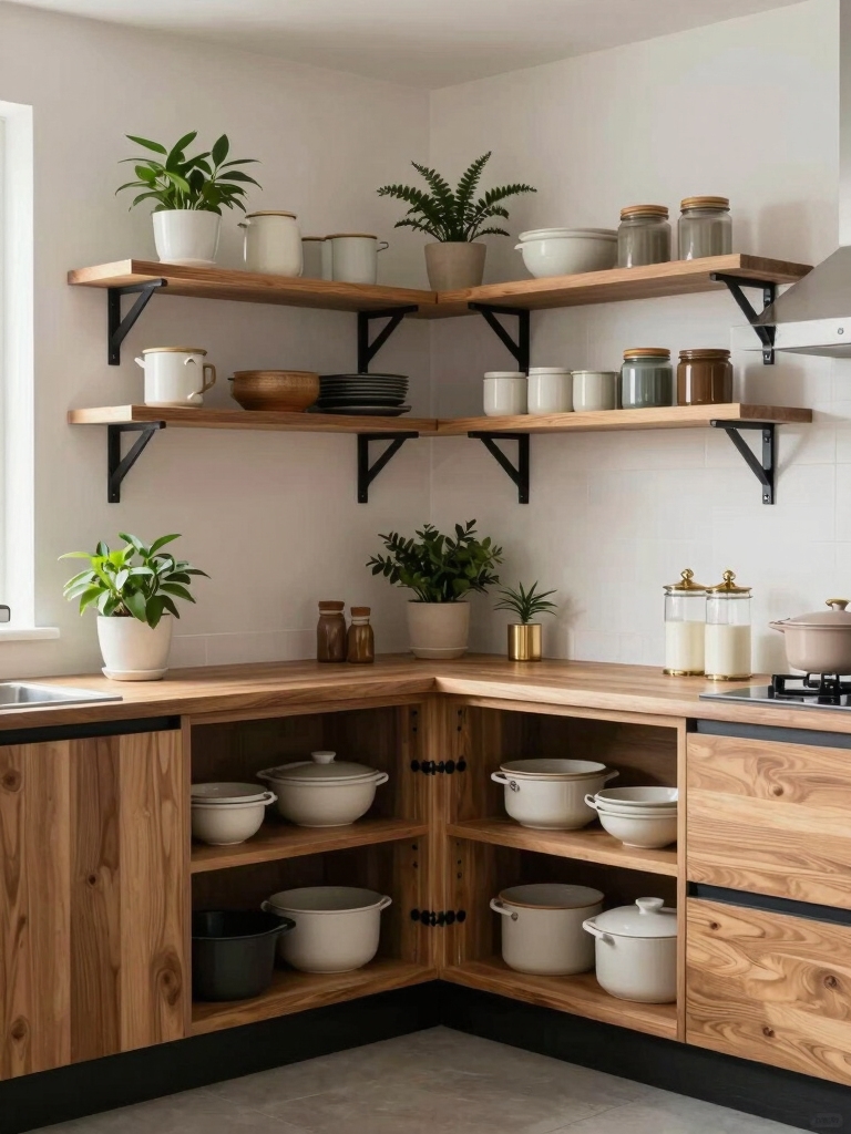 maximize corner shelf storage