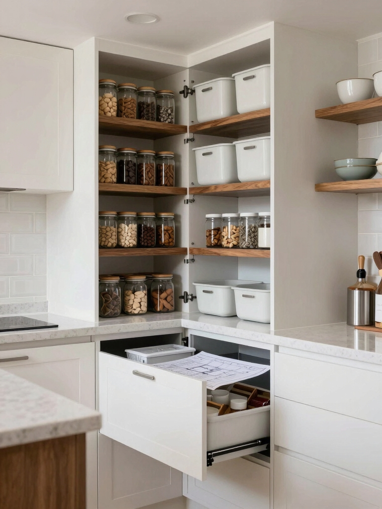 maximize kitchen storage space