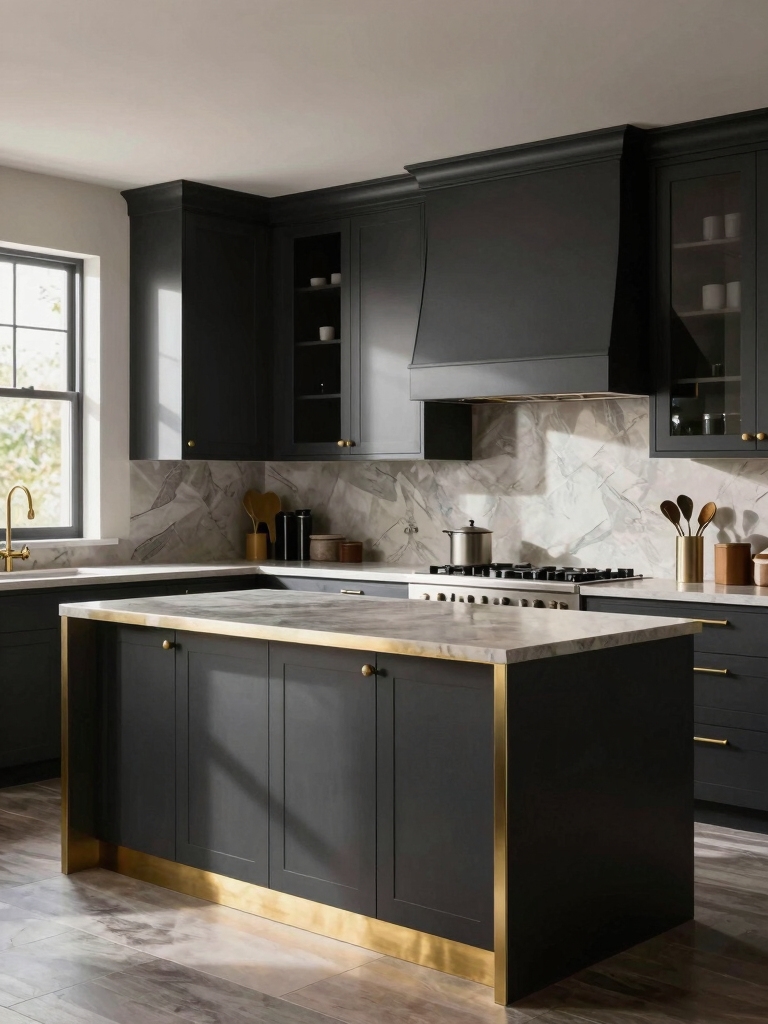 metallic accents enhance kitchens