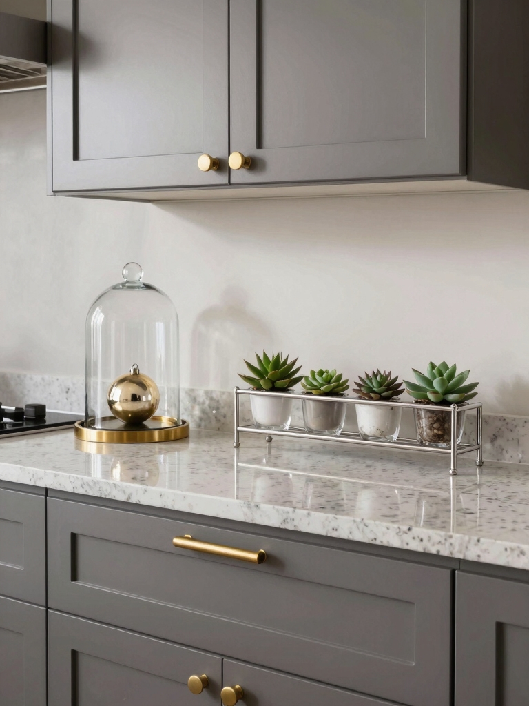 metallic elegance without clutter