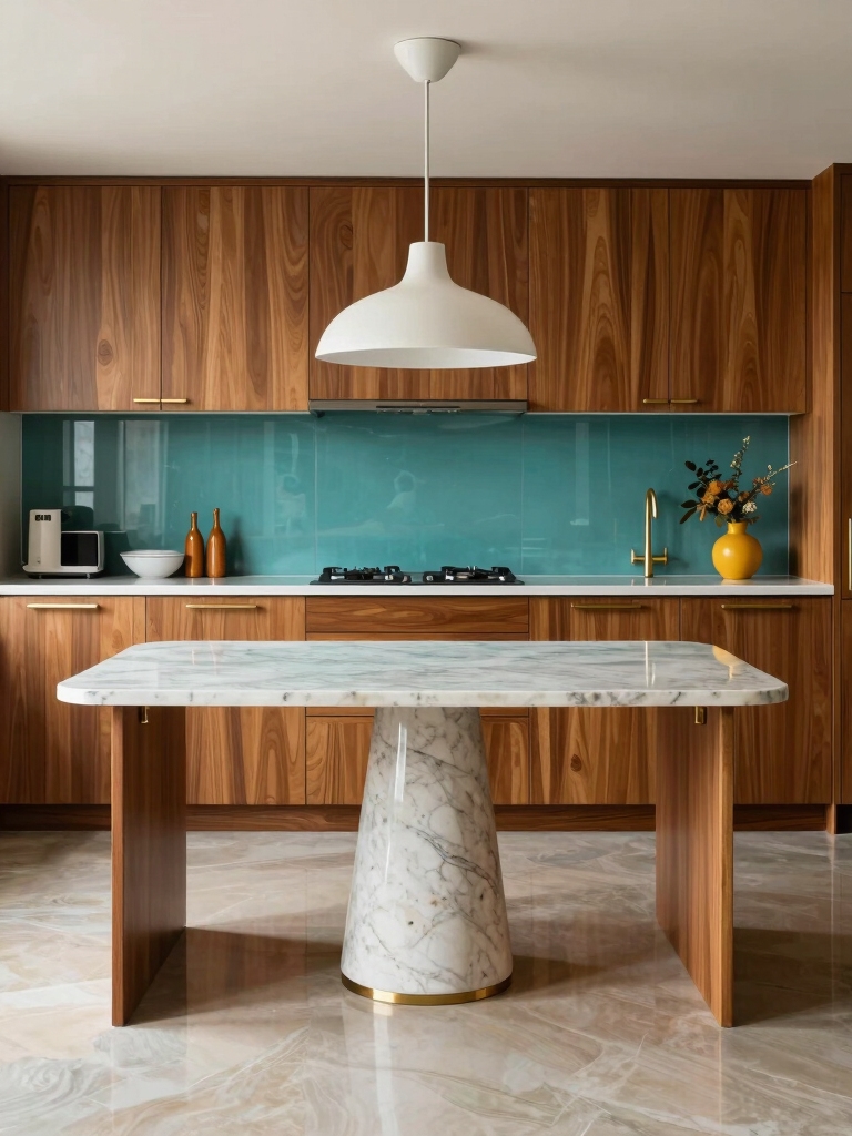 mid century modern color contrasts