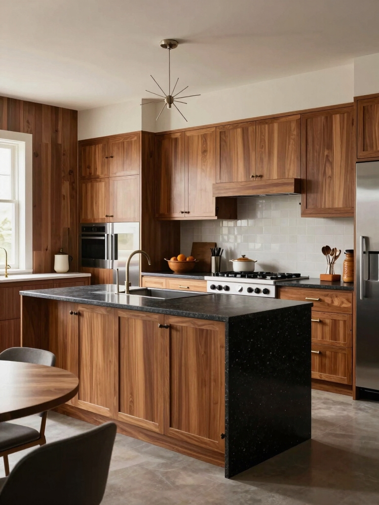mid century modern kitchen design