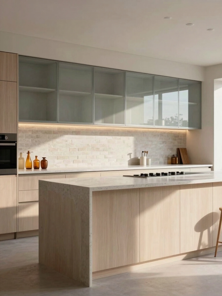 minimal open kitchen efficiency