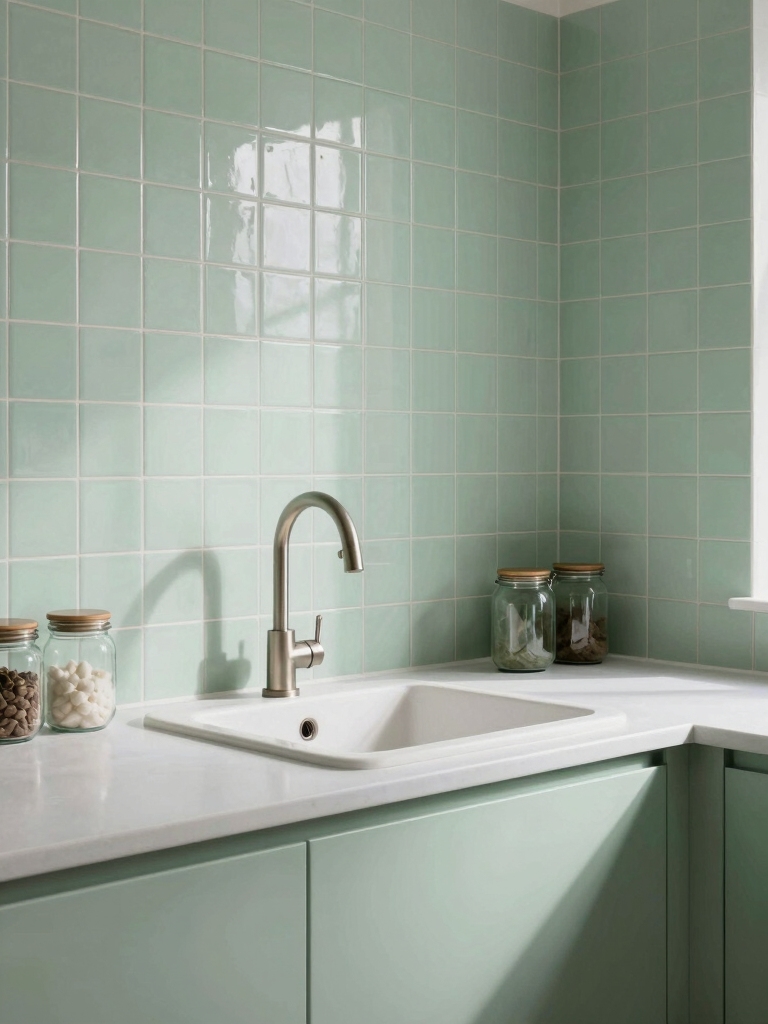 mint tiles create tranquility