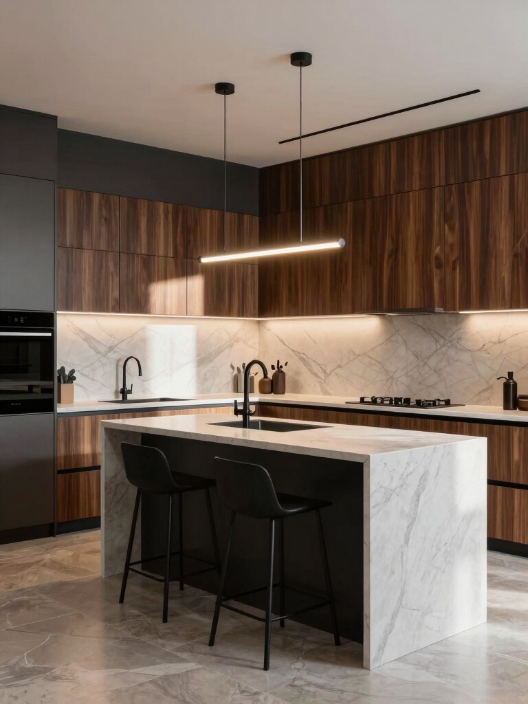 mood boosting kitchen lighting