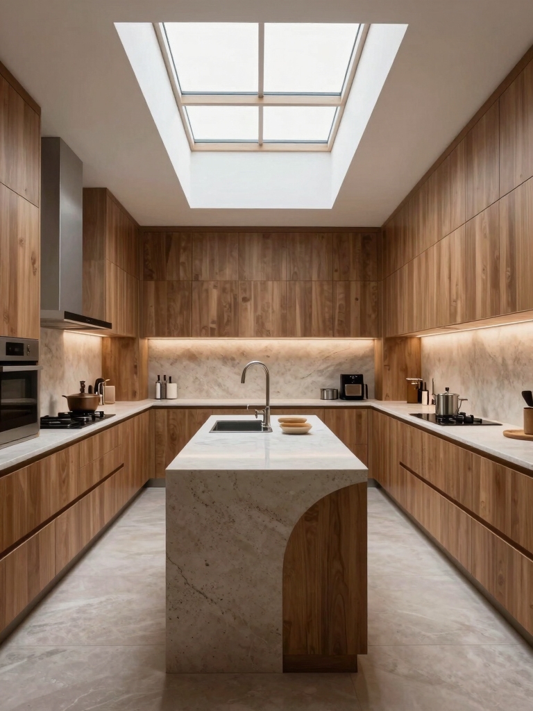 narrow kitchen zoning strategies