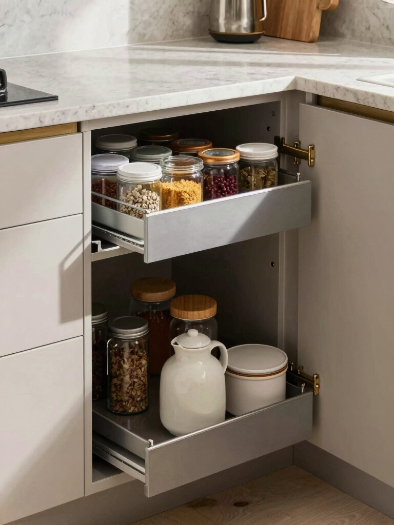 narrow slot pull out pantry