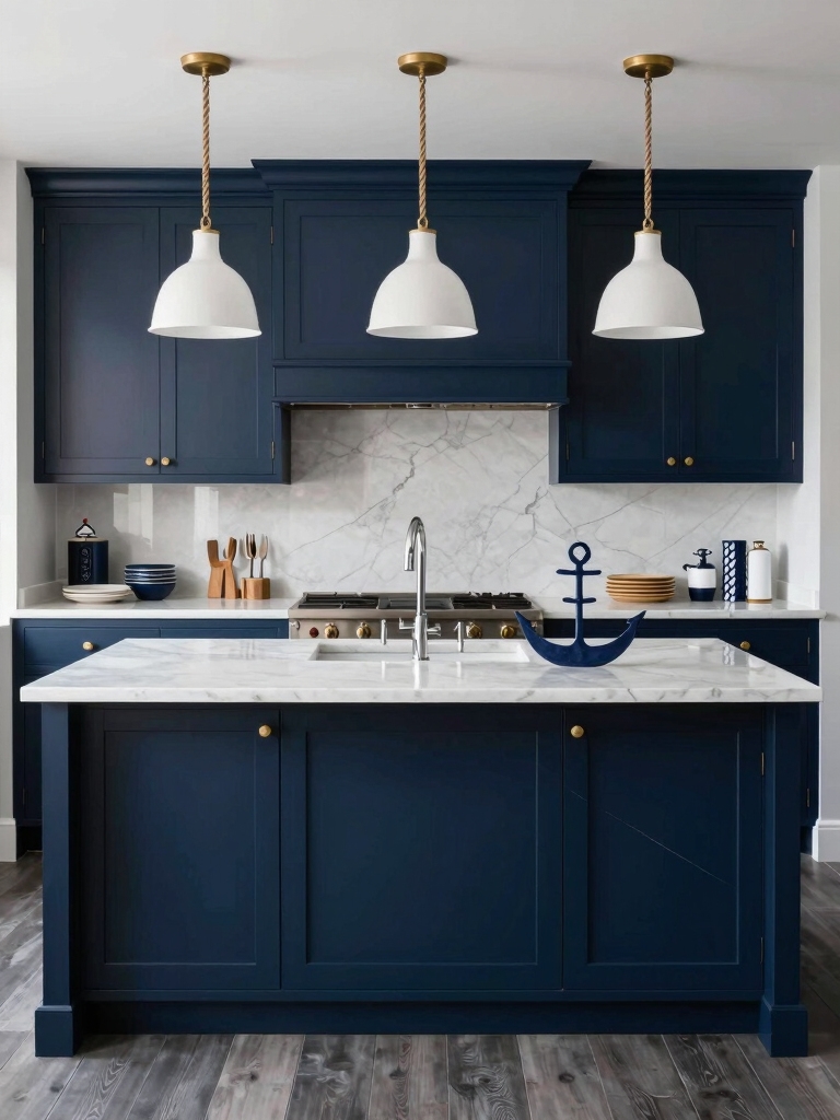 nautical navy and white