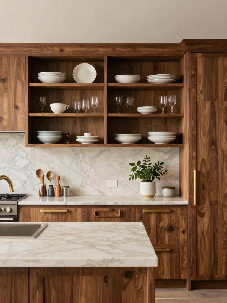 open shelving for kitchens